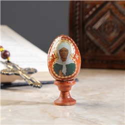 Яйцо сувенирное "Матрона Московская", на подставке