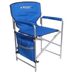 Кресло складное КС2, размер 490х550х820 мм, цвет синий