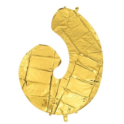 Шар фольгированный 40" «Цифра 6/9», цвет золотой