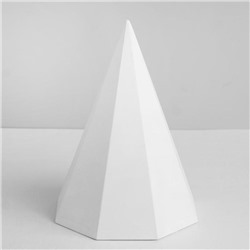 Геометрическая фигура, пирамида 8-гранная «Мастерская Экорше», 20 см (гипсовая)