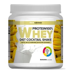 Протеиновый коктейль со вкусом банана Whey Protein 100% Diet coctail Shake aTech Nutrition 420 гр.