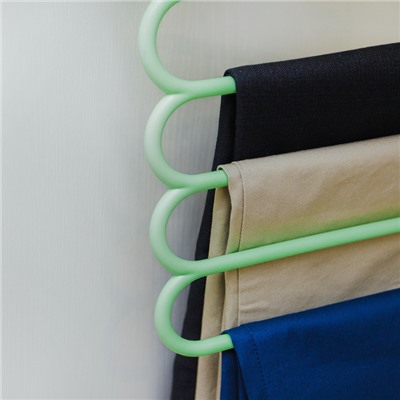 Вешалка для брюк и юбок Доляна, 5 уровней, 31×31 см, цвет МИКС