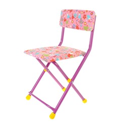 Детский стульчик, мягкий, складной, высота до сиденья 32 см, МИКС