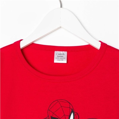 Джемпер детский MARVEL "Человек паук", рост 98-104 (30), красный/чёрный