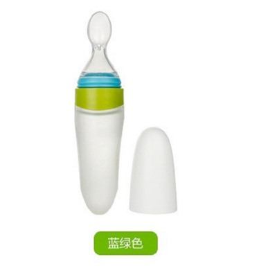 Детская бутылочка с силиконовой ложкой для кормления PU-184