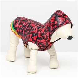 Курточка для собак "Пятнашки", размер 5 (ДС 39,ОШ 38, ОГ 49 см), красная