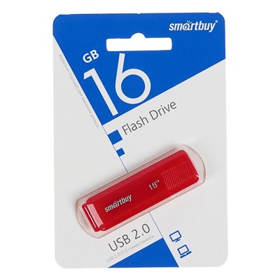 USB карта памяти 16ГБ Smart Buy Dock (красный)