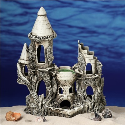 Декорации для аквариума "Замок" большой, микс