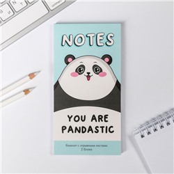 Блокнот с отрывным блоком Notes you are pandastic, 8 х 15,7 см