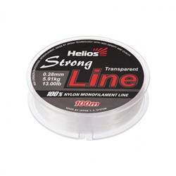 Леска Helios Strong Line 0,28мм 100м Transparent Nylon HS-SLT-28/100