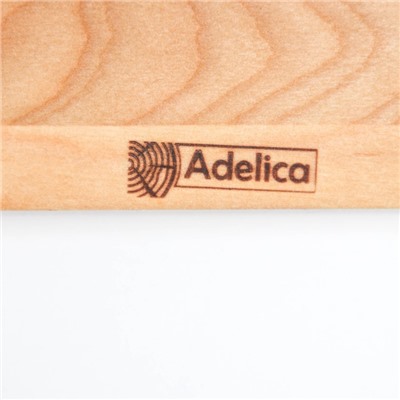 Блюдо для подачи на ножках Adelica «Евразия», 35×15×1,8 см, массив берёзы