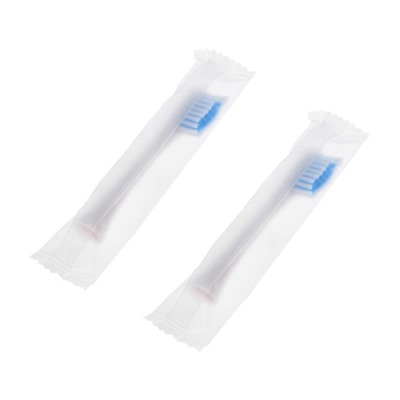 Электрическая зубная щётка Luazon LP-005, вибрационная, 2 насадки, от АКБ, белая