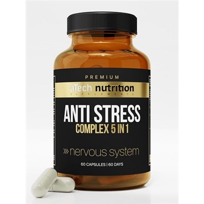 Витаминно-минеральный комплекс Anti Stress Complex 5 in 1 aTech Nutrition Premium 60 капс.