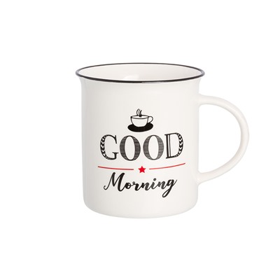 Кружка 310 мл 10,7*7,5*9 см "GOOD MORNING" NEW BONE CHINA