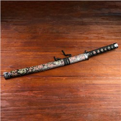 Сувенирное оружие «Катана», чёрные ножны с узорами в виде дракона, 70 см