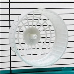 Колесо для грызунов  пластиковое, без подставки, 14,5 см, белый перламутр