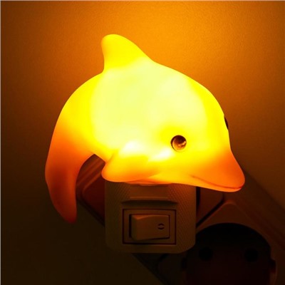 Ночник "Дельфин" LED МИКС 6х9х10 см