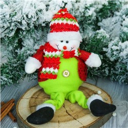 Мягкая игрушка "Снеговик в пиджаке" 9*30 см