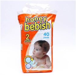 Подгузники детские Bebish 2 Mini (3 - 6 kg), 40 шт