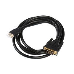 Кабель HDMI - DVI, 1,8 м, чёрный