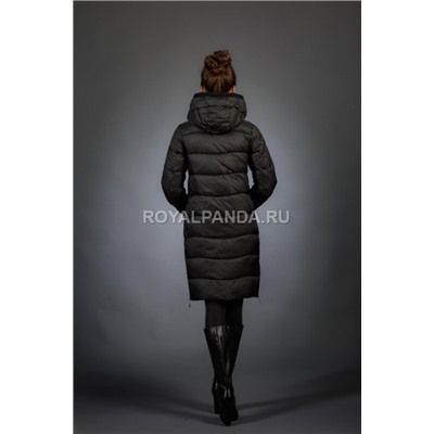 Женская куртка зимняя 066 черный натуральный мех