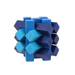 Деревянная головоломка Blue oblique 15 locks