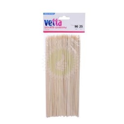 Шпажки-шампуры VETTA 90шт бамбук 25см d3мм