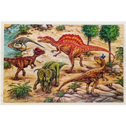 Пазлы картина Динозавры-2
