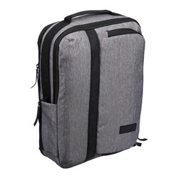 Рюкзак молодежный, Grizzly RQ-013-1, 40 x 29 x 8.5 см, эргономичная спинка, трансформер, серый