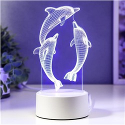 Светильник "Дельфины" LED RGB от сети