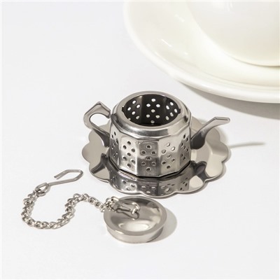 Ситечко для чая Magistro «Чайник Vent», цвет серебристый