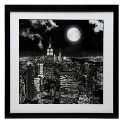 Картина "Чёрно-белый Нью-Йорк" 50х50(54х54) см