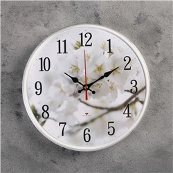 Часы настенные "Цветение яблони", "Рубин", микс 25х25 см