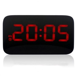 Часы-будильник красные цифры электронные со звуковой индикацией