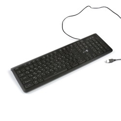 Клавиатура Jet.A SlimLine K20 LED, проводная, мембранная, подсветка, USB, чёрная