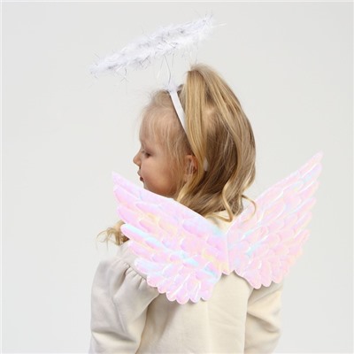 Карнавальный набор «Ангел», крылья, ободок