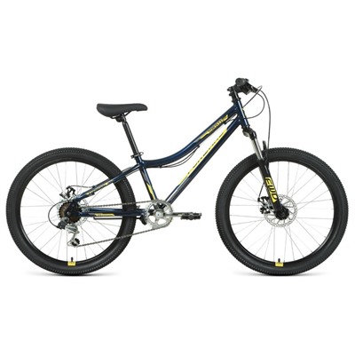 Велосипед 24" Forward Titan 2.0 D, 2022, цвет темно-синий/золотой, размер рамы 12"